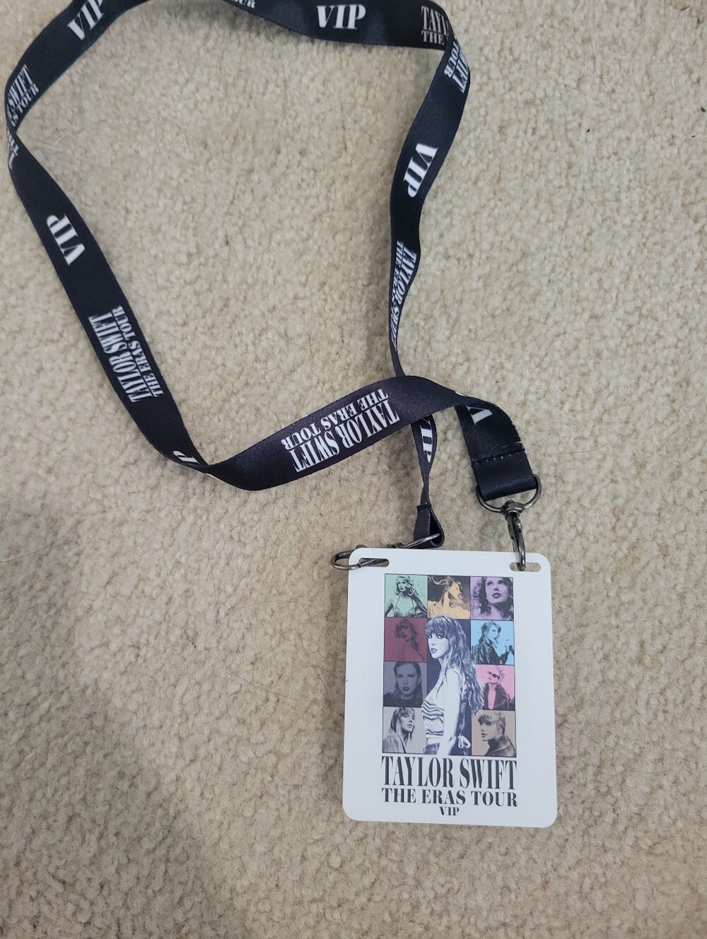 Official Taylor Swift Eras Tour VIP Box Lanyard Commemorative Badge Pass